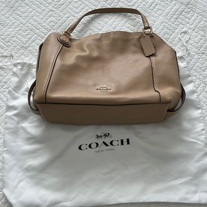 Leather Beige/Nude Coach Shoulder / Crossbody Bag